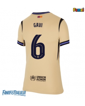Barcelona Paez Gavi #6 Tricou Fotbal Replică 2025-26 Femei Deplasare